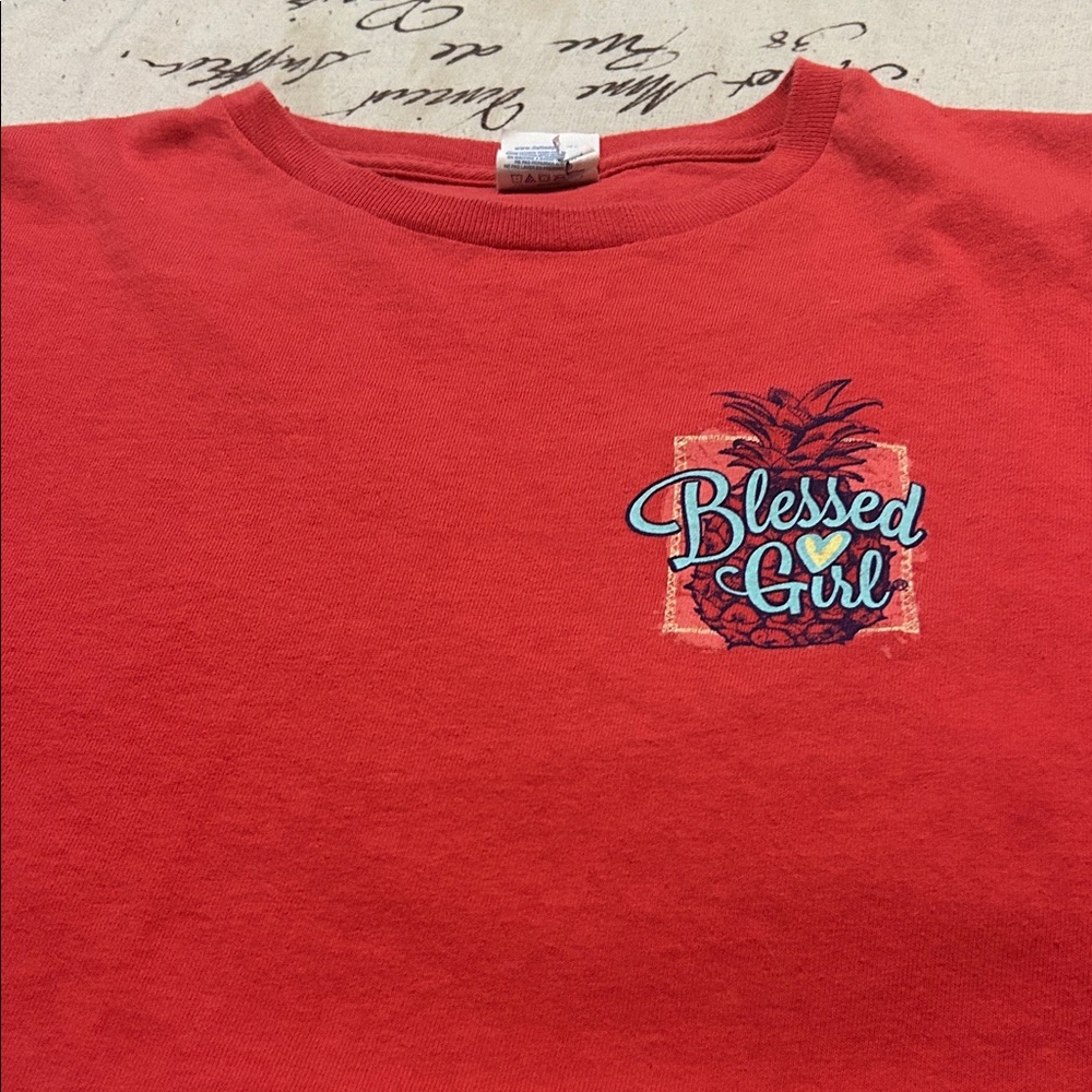 Delta Kids Red 'Blessed Girl' T-Shirt